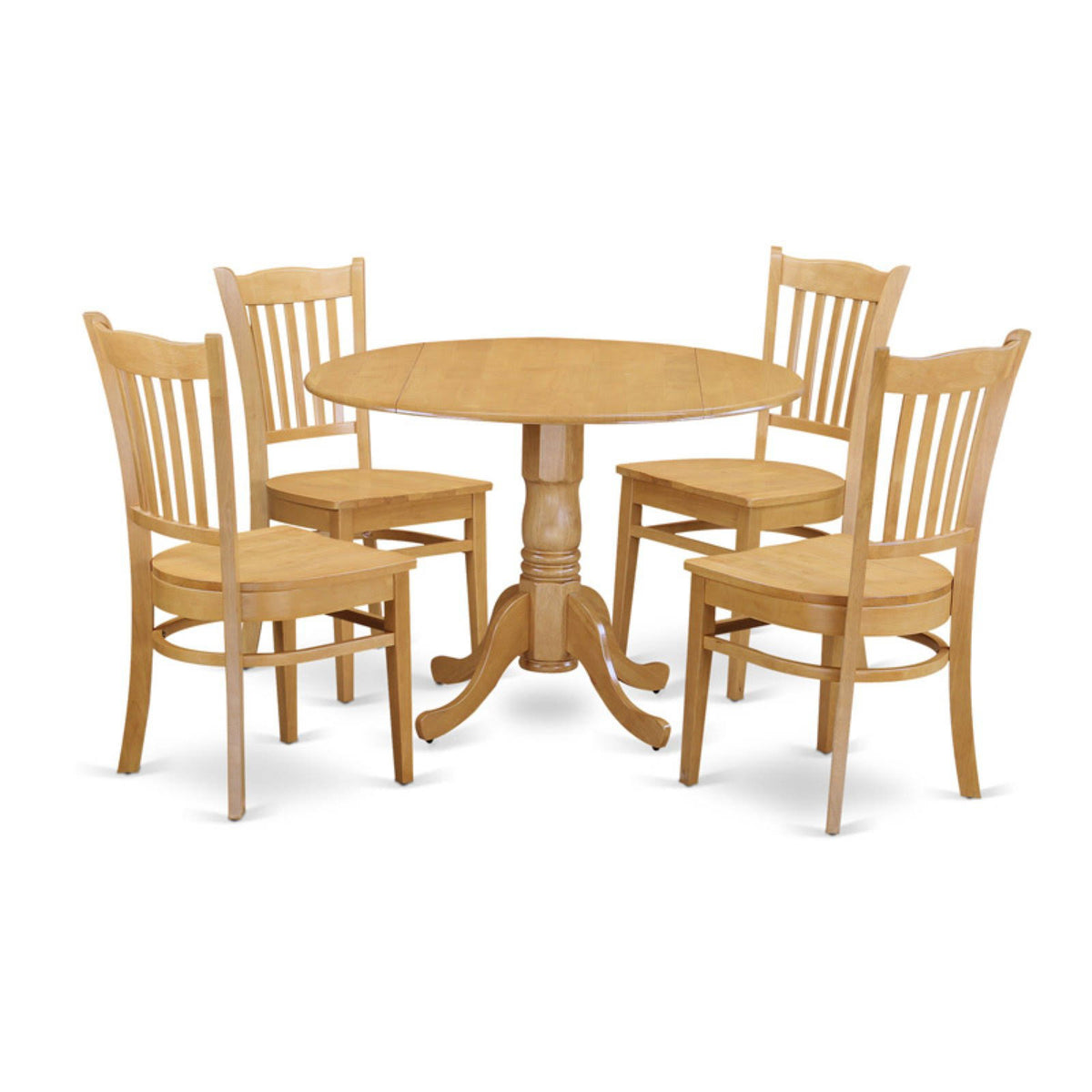5 Piece Kitchen Table and 4 Chairs Set W343775