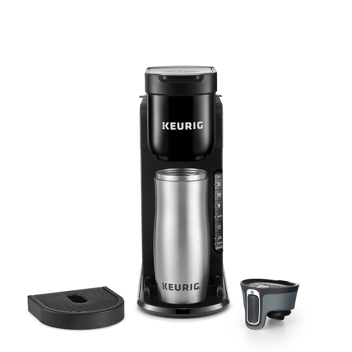 Single Serve K-Cup Pod Coffee Maker, 42 oz Removable Reservoir, Black J545665