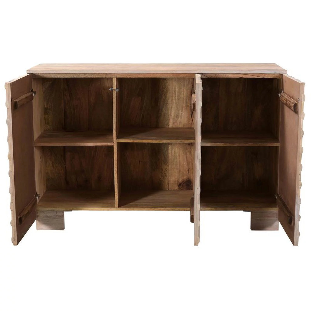 Solid Wood 3 Door Sideboard V61882
