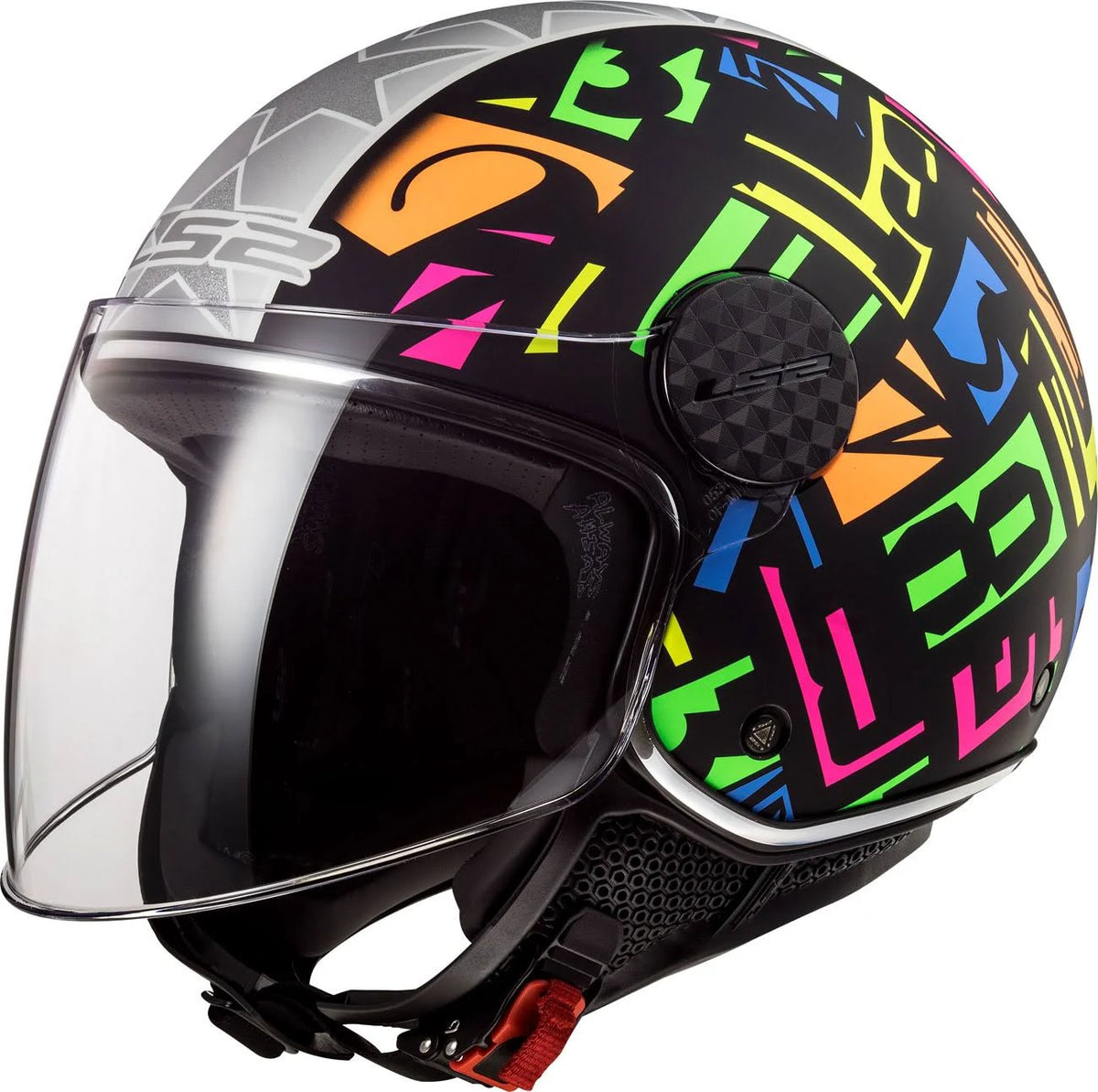 Black/Neon-Yellow Jet Helmet D9509
