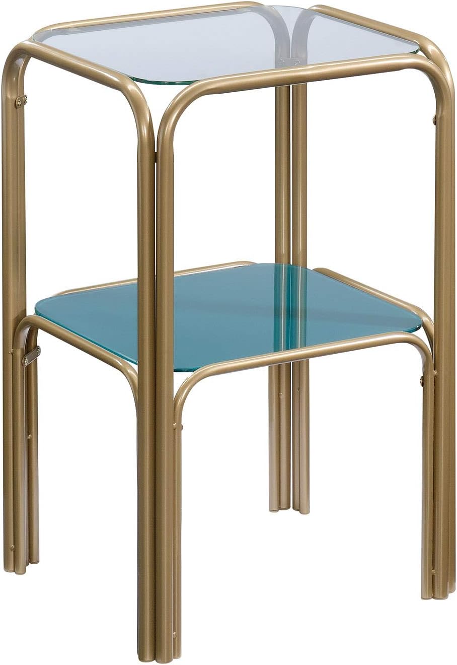 End Table Satin Gold Finish A92728