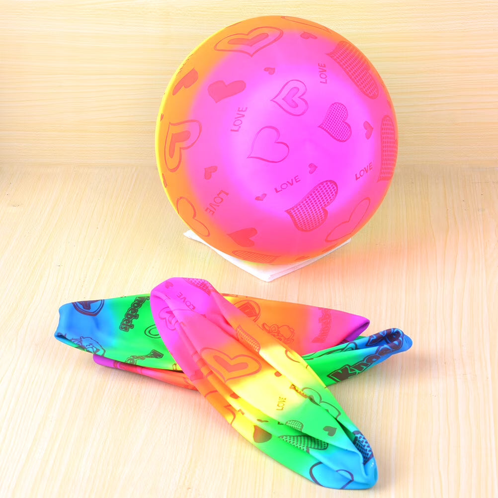 Rainbow Inflatable Beach Volleyball Toys 3pcs O69349