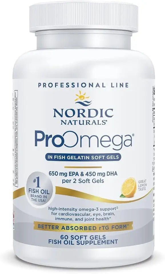 Lemon Flavor 60 Soft Gels 1280 mg Omega-3 Fish Oil X760