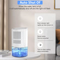 Portable Ultra Quiet Dehumidifier 1000ML White X2307