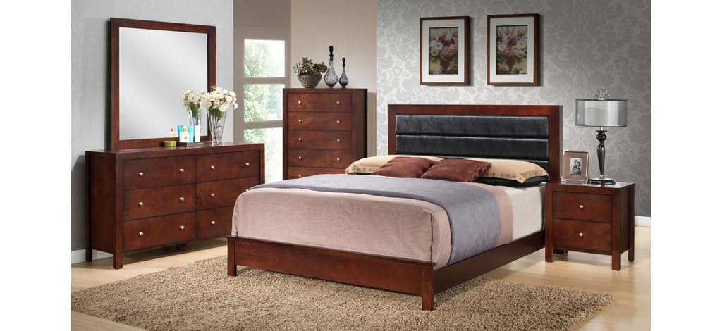 King Panel Bed in Cherry O326