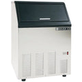 Self-Contained Bullet Ice Maker, 130 Lb, Silver I32585
