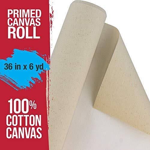 36x22 Wide 6 Yard Long 100% Cotton Canvas Roll S4120
