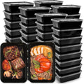 50 Set Reusable Plastic Food Storage Containers with Lids (24 oz) A396