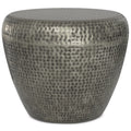 Antique Silver Metal Side Table G19475