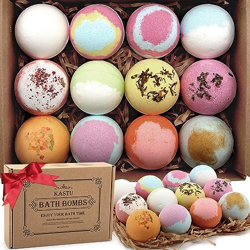 12 PCS Vanilla Menthol Rose Bath Bombs J2780