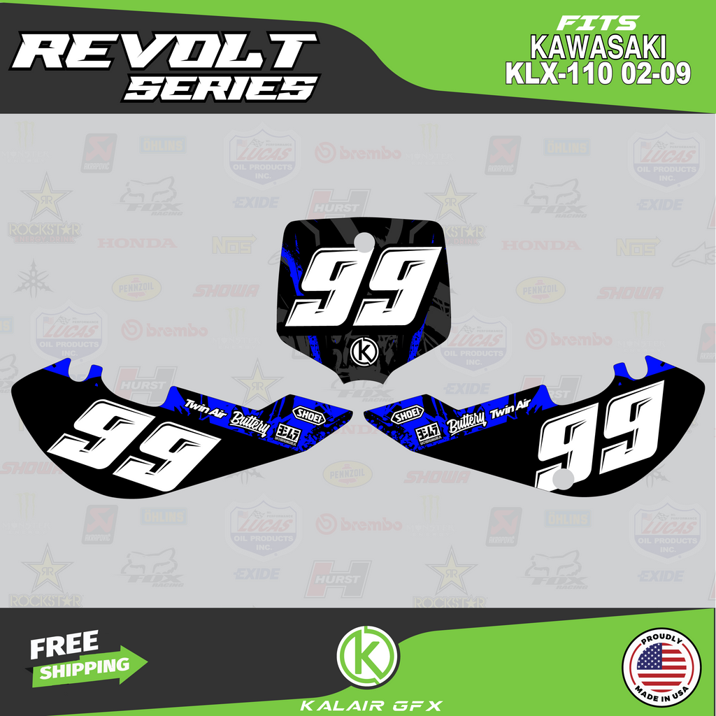 GFX Graphics Kit for Kawasaki KLX110 O57508