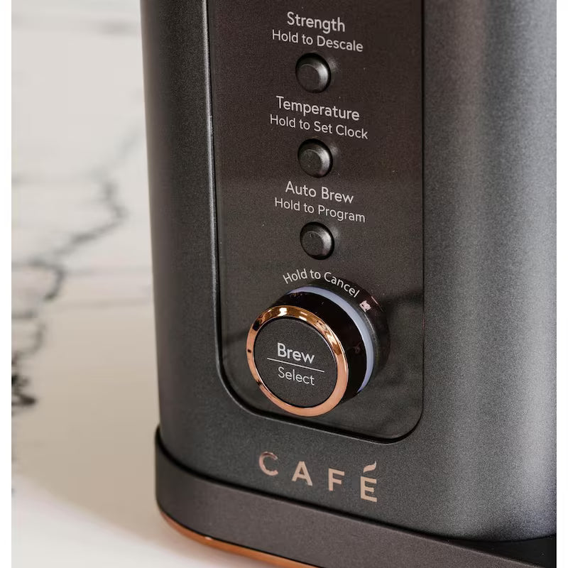 10 Cup Matte Black Drip Coffee Maker with Thermal Carafe O987702