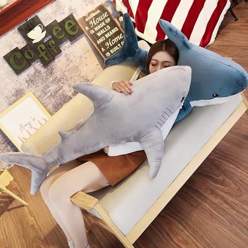 31 Inch Soft Shark Stuffed Animal Plush Pillow X488867