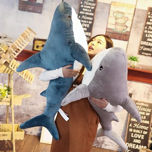 31 Inch Soft Shark Stuffed Animal Plush Pillow X488867