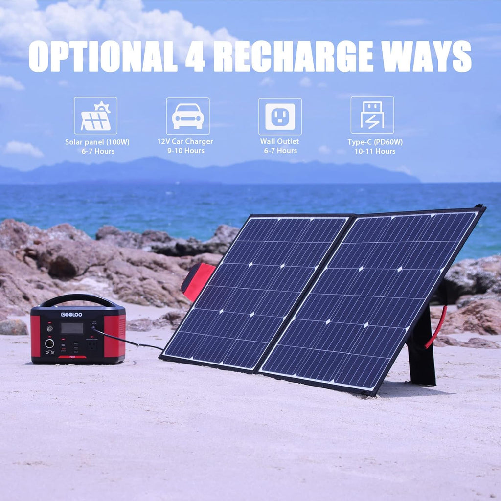 Portable Power Station 626Wh 600W AC Outlets Lithium Battery I77621