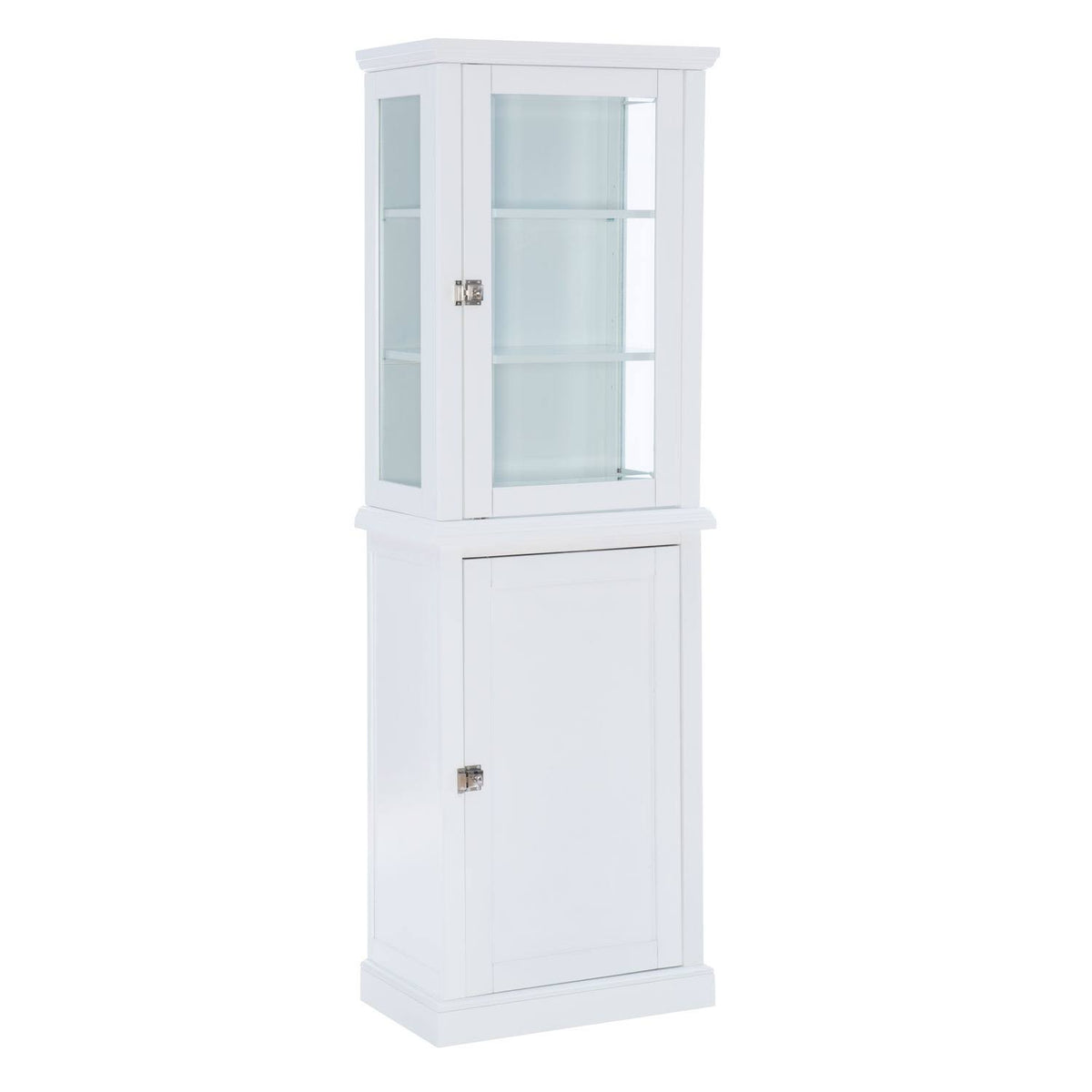 White Bathroom Tall Cabinet J463