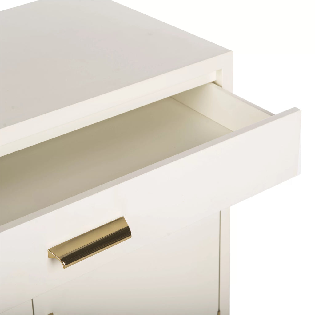 White 2 Door 1 Drawer Chest A90760