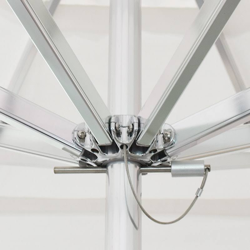 Navy Aluminum Pole Market Umbrella with Push Lift I450583