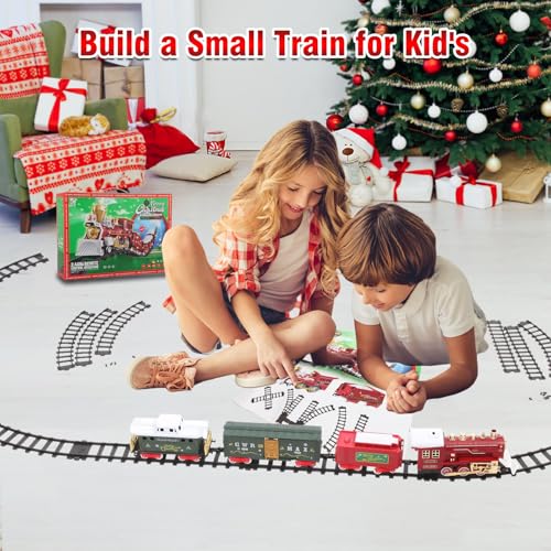 Christmas Train Set with Sound, Lights and Smoke E924832
