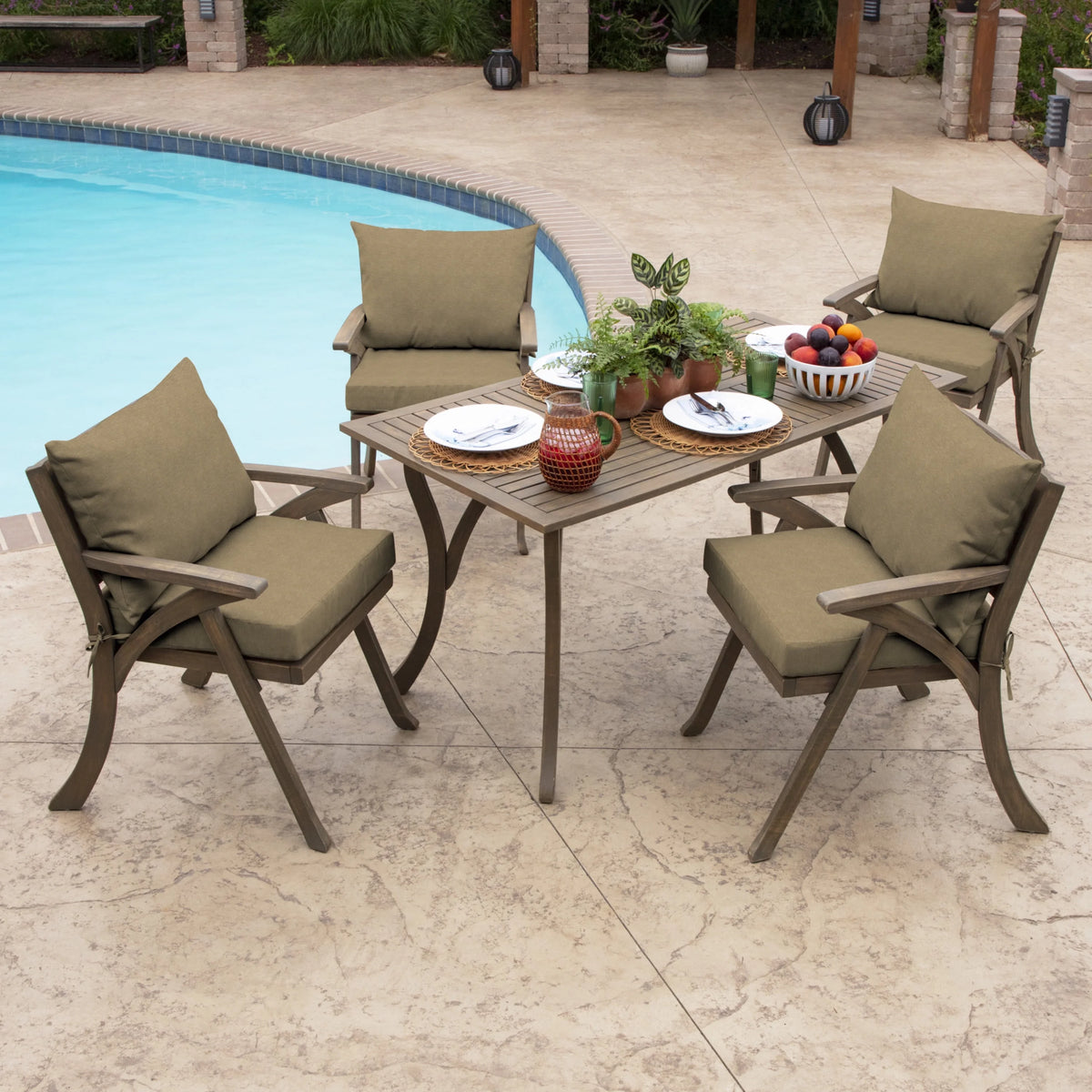 Outdoor Cushion Set 21 x 21 T48858