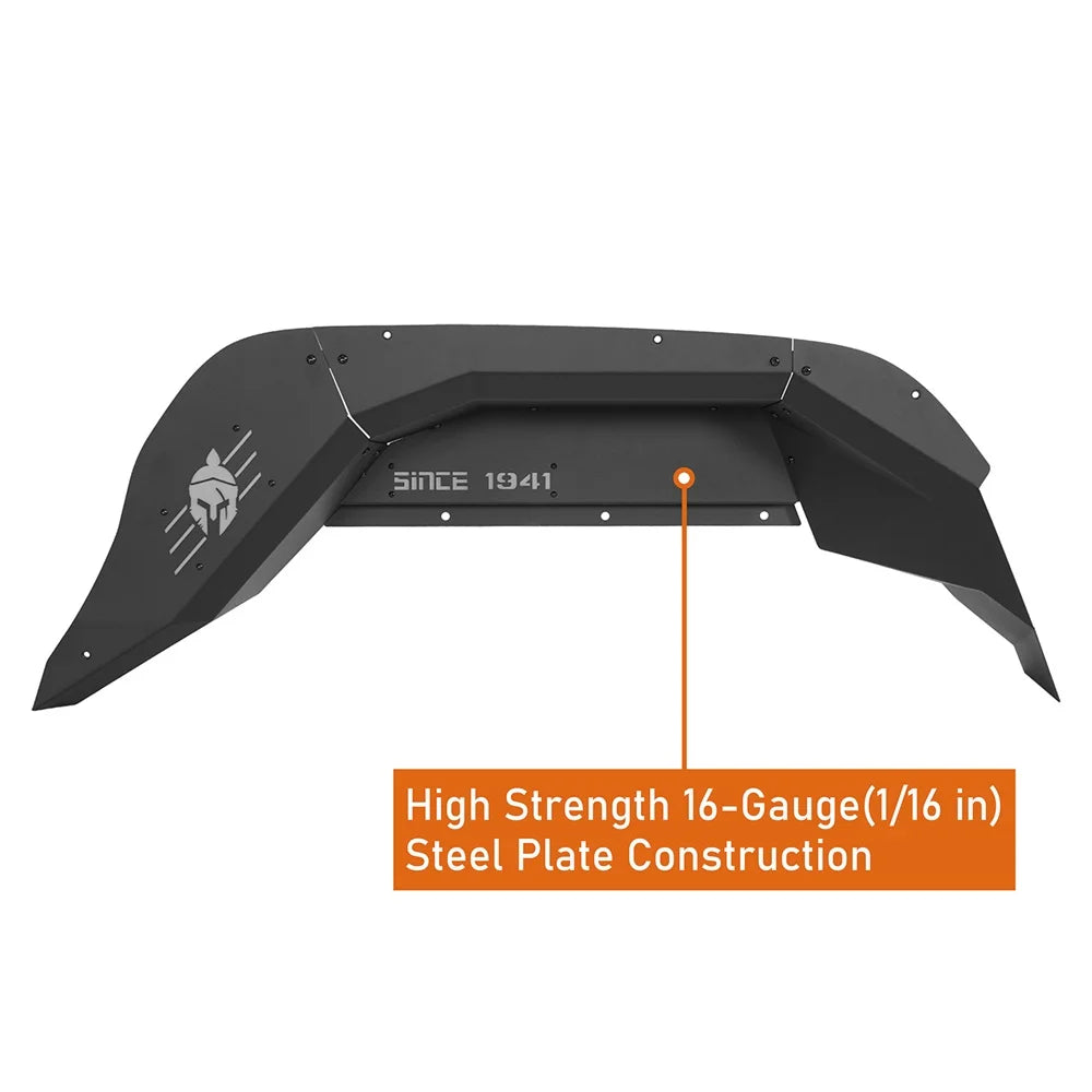 2Pcs Black Steel Rear Inner Fender Liners U56717