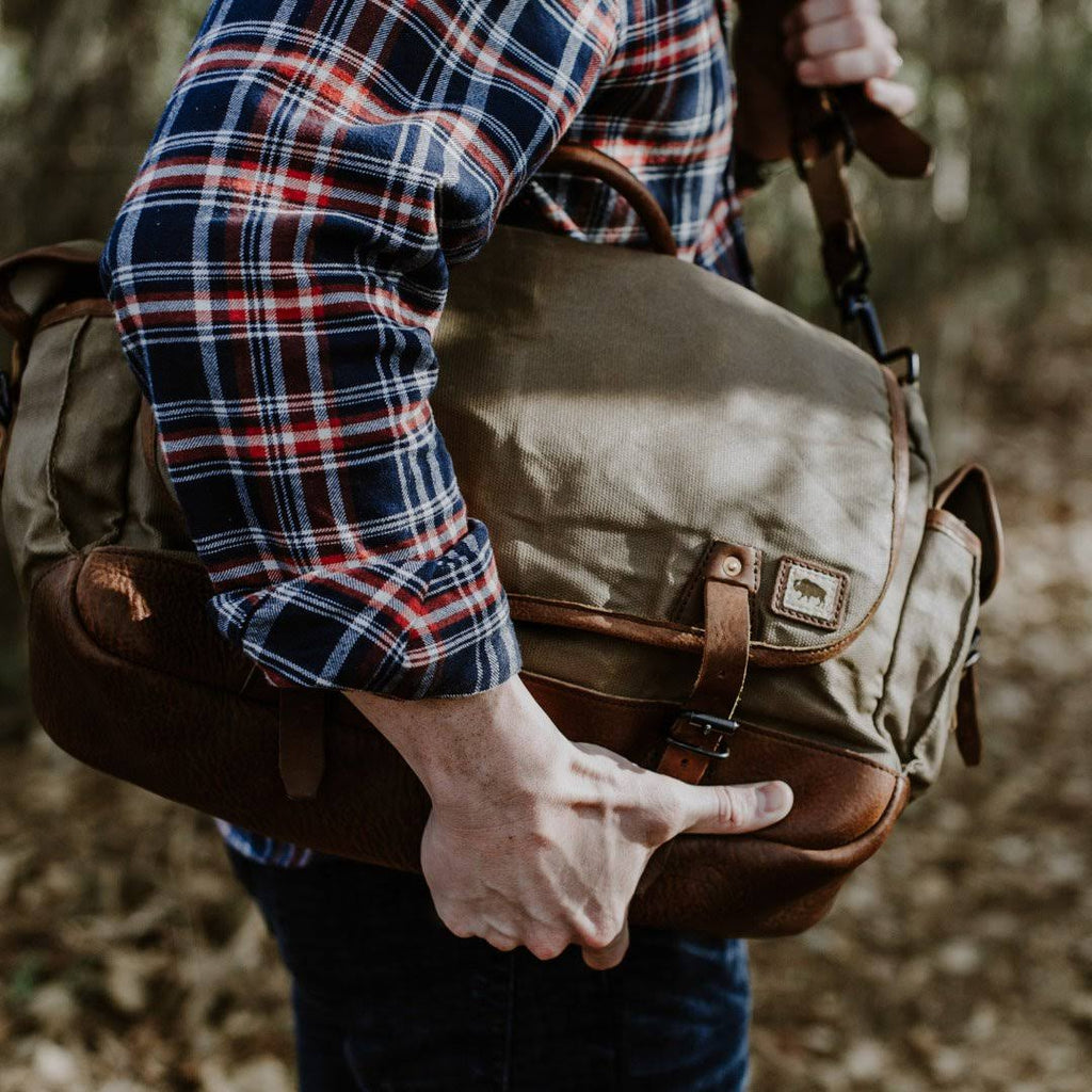 Waxed Canvas Messenger Bag G348294