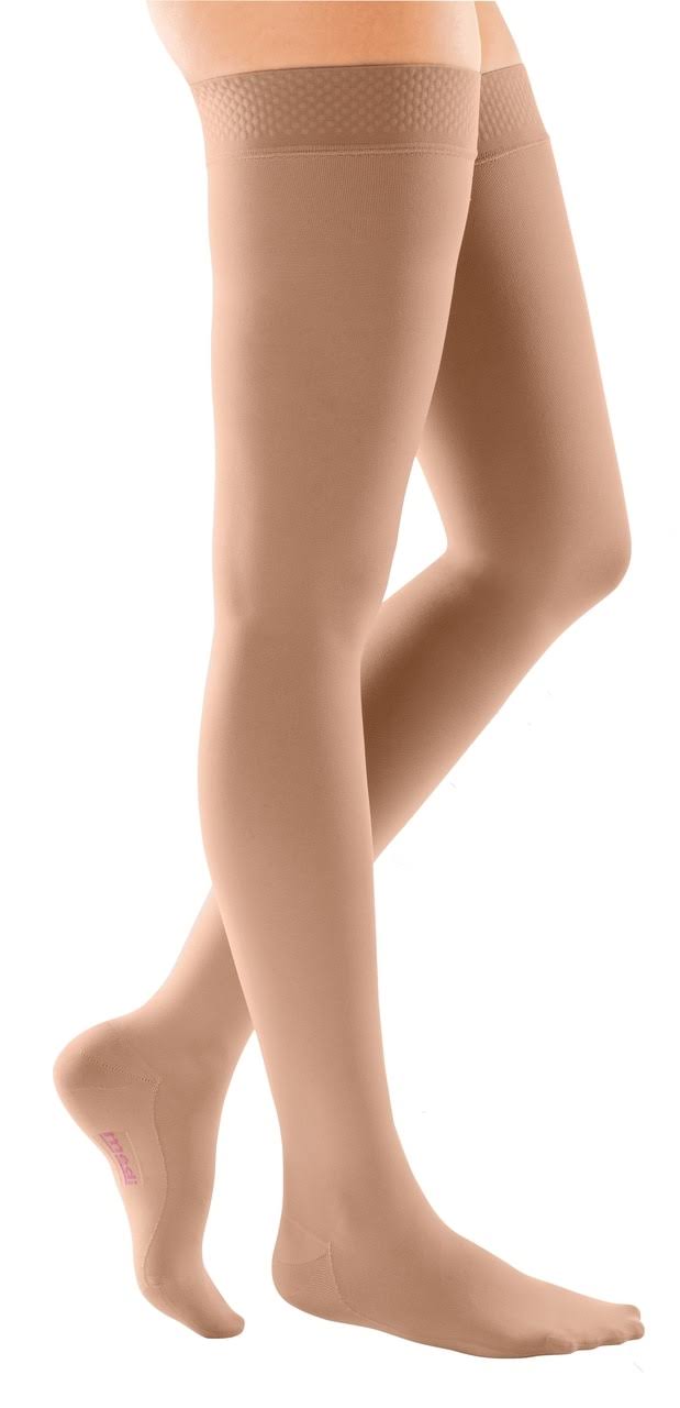 30-40 mmHg Thigh High Closed Toe Compression Stockings Y77235
