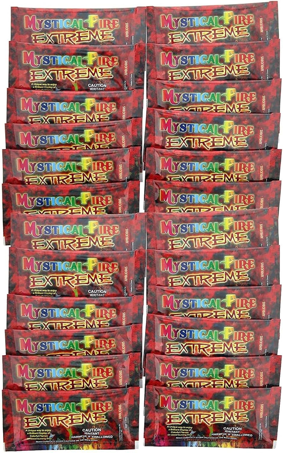 24 Packets Color Changing Flames for Wood Burning Fire Pits F26060