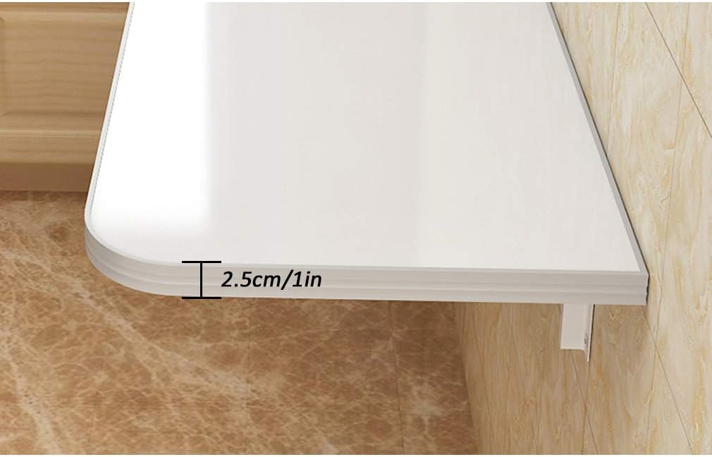 White Wall Mounted Folding Desk M478562