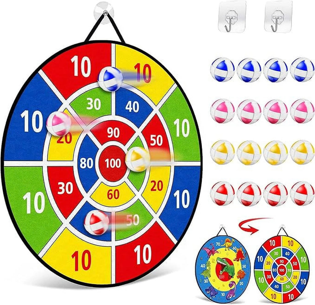 26" Double Sided Dart Board with 16 Sticky Balls W964400