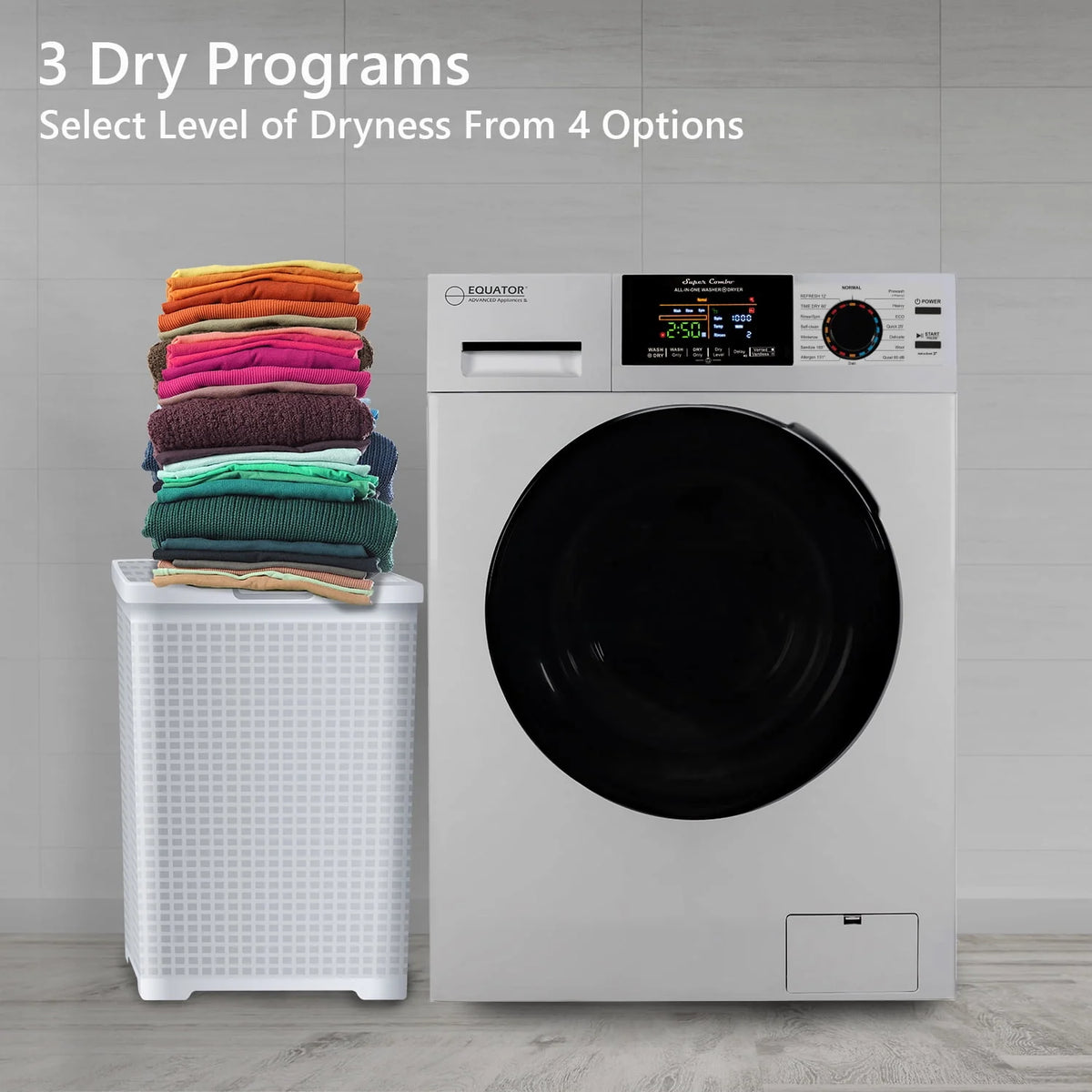 18 lbs. Combination Washer Dryer with Laundry Pedestal T2790