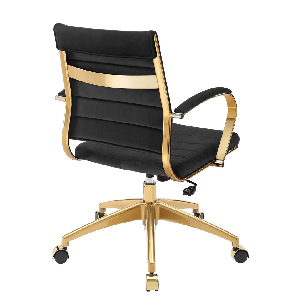 Black Velvet Office Chair T29287