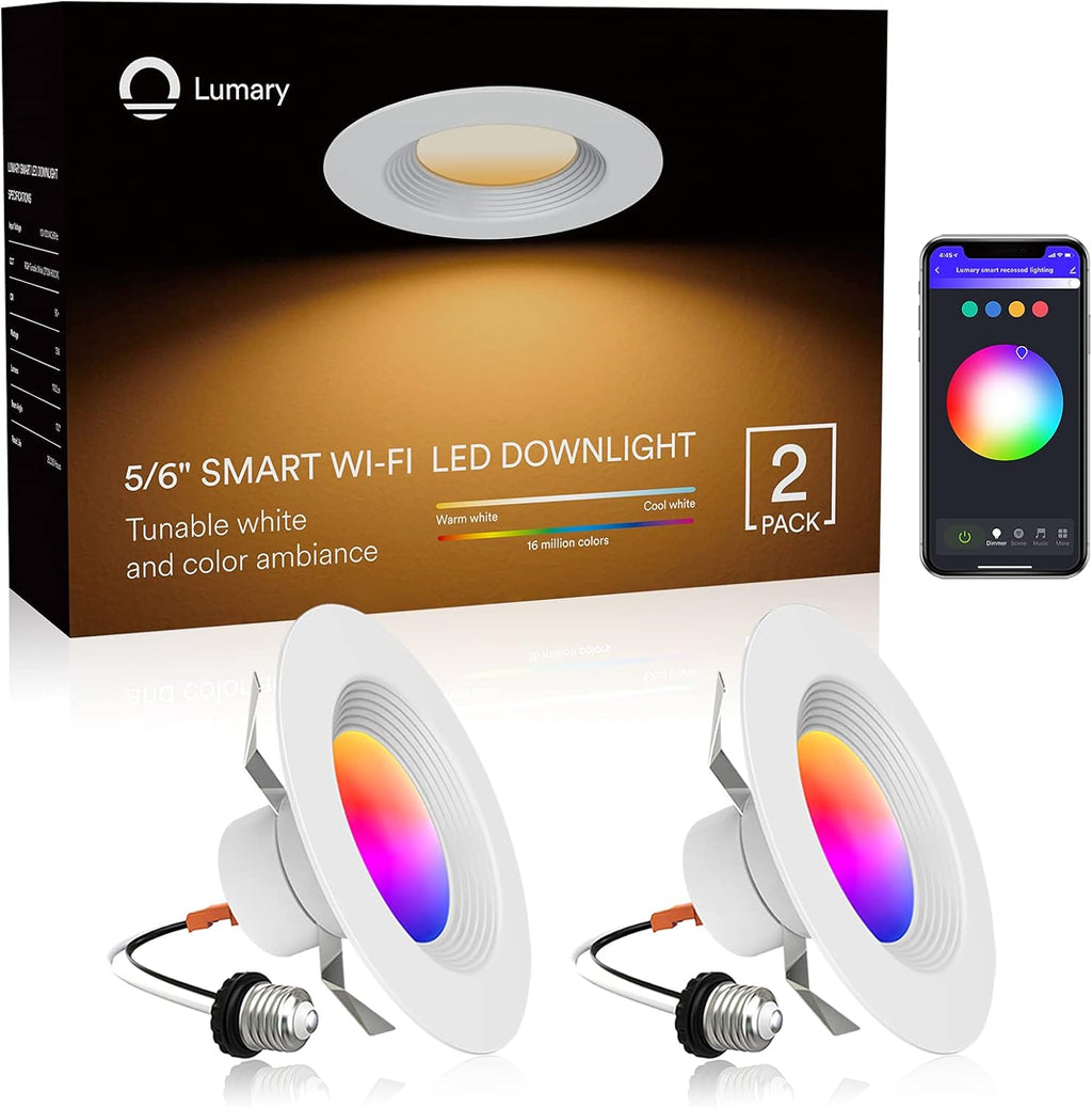 5/6 inch LED Smart Recessed Lighting, 8 Pack U432