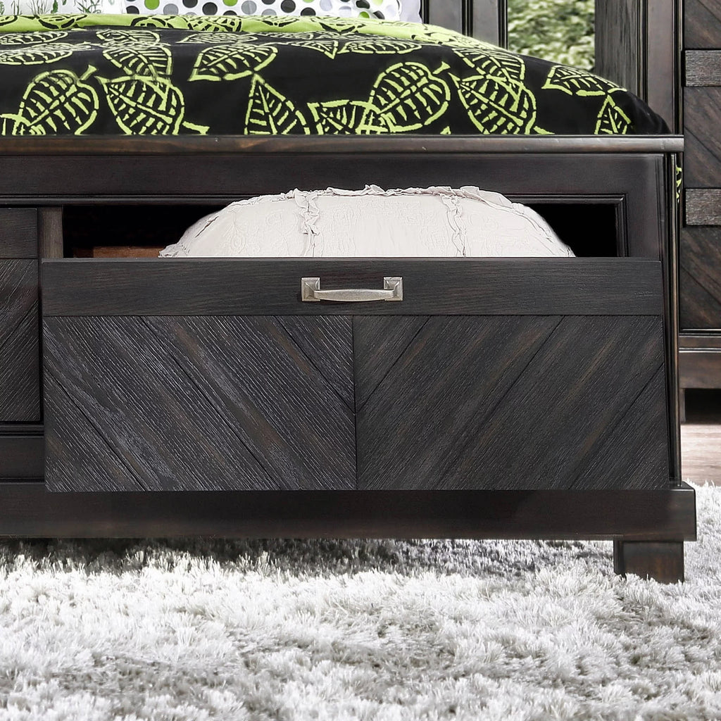 Espresso 2-drawer Platform Bed Eastern King G606