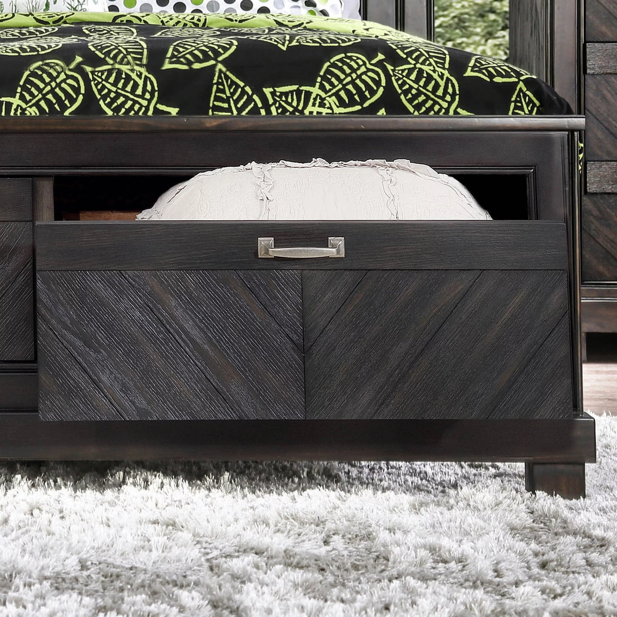 Espresso 2-drawer Platform Bed Eastern King G606