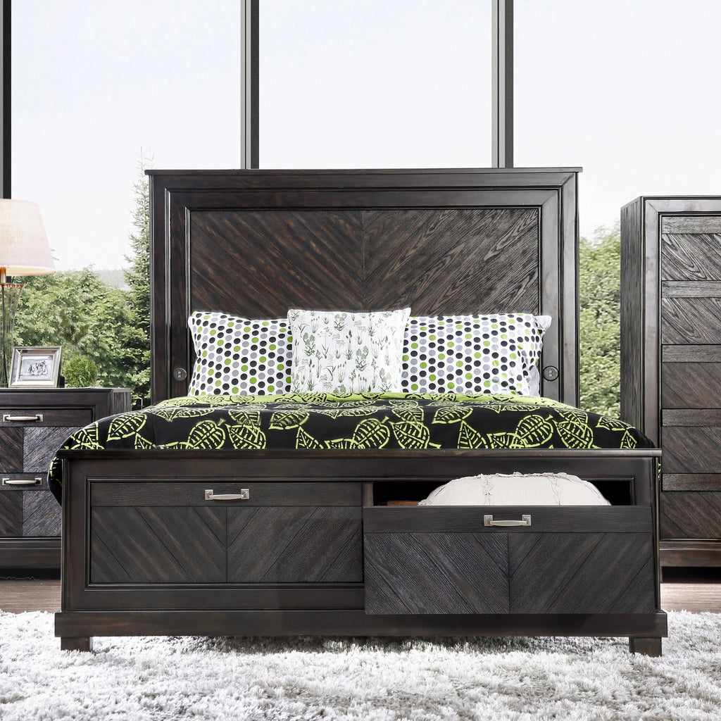 Espresso 2-drawer Platform Bed Eastern King G606