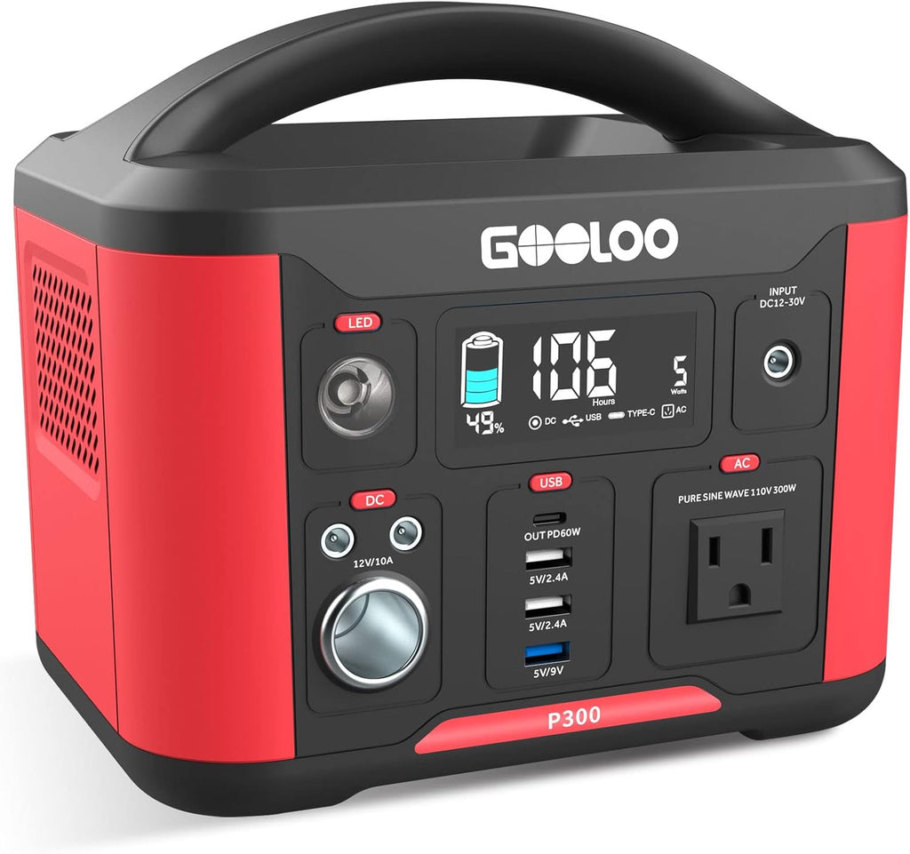 Portable Power Station 626Wh 600W AC Outlets Lithium Battery I77621