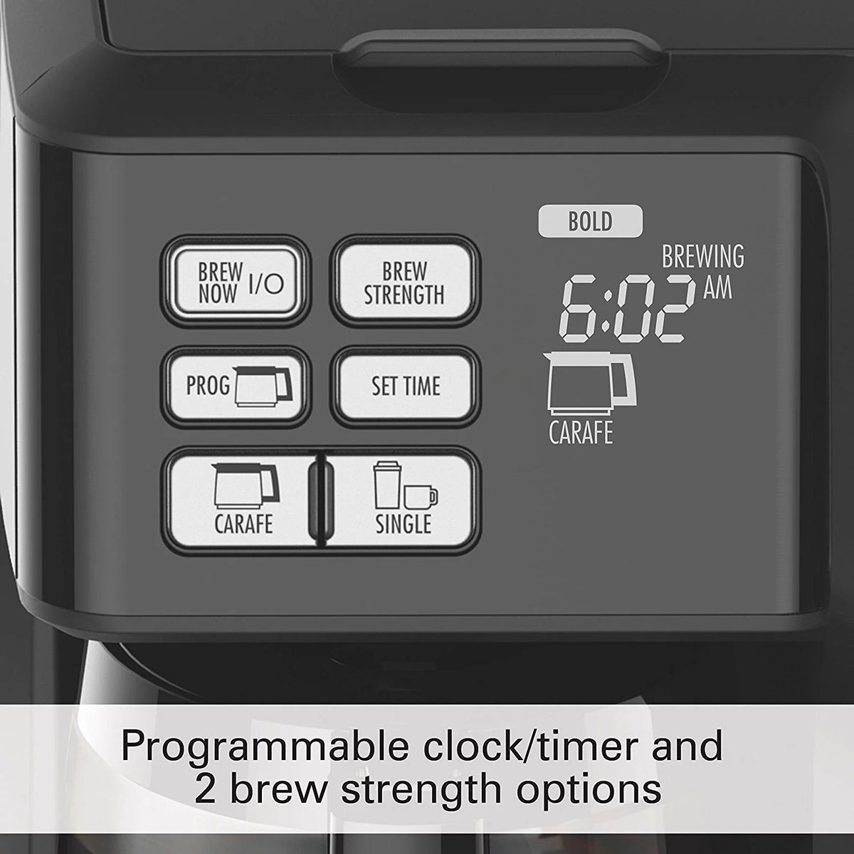 Black Programmable Coffee Maker P77237
