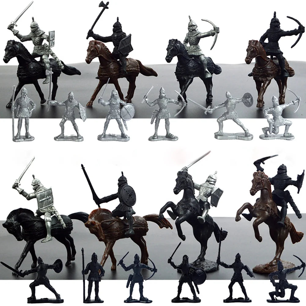 28 Pcs Medieval Toy Soldier Figures V333