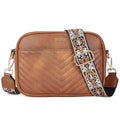 Quilted Crossbody Bag with Wide Strap R748