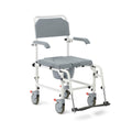 Aluminum Shower Commode Transport Chair, 275 lbs. Capacity O8433