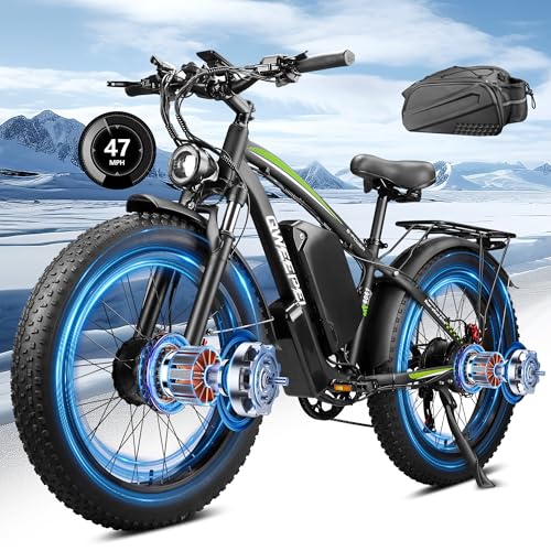 24 Inch 5000W 52V Dual Motor Electric Bike with 32AH Battery W1803