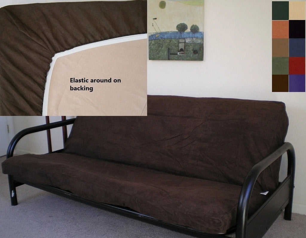 Purple Micro-Suede Fitted Futon Cover G27419