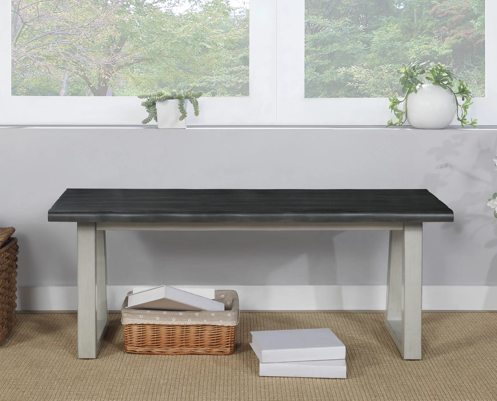 Charcoal Light Gray Bench K116