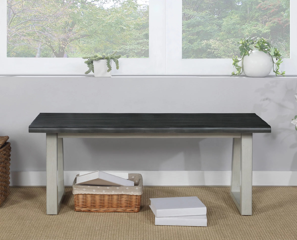 Charcoal Light Gray Bench K116