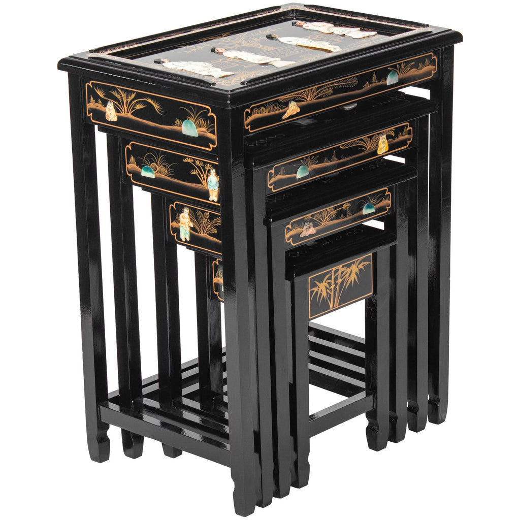 Black Lacquer Nesting Tables S8598