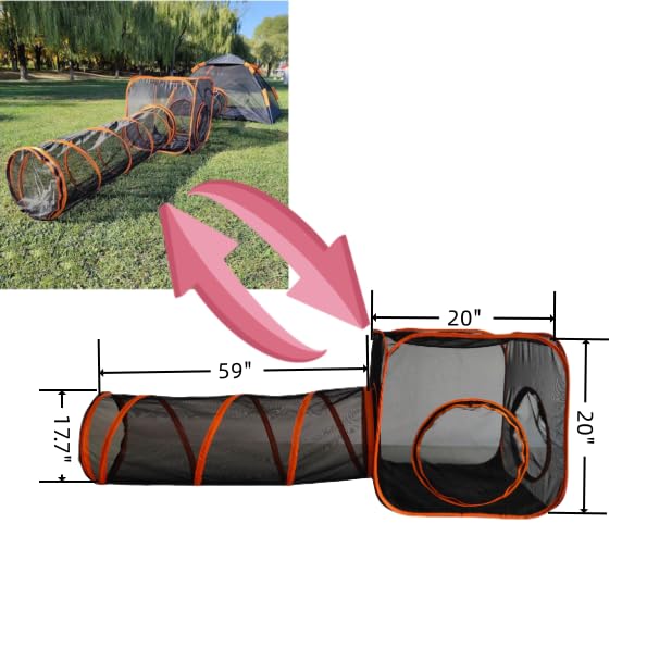 Large Cat Tent Outdoor with Tunnel F381531