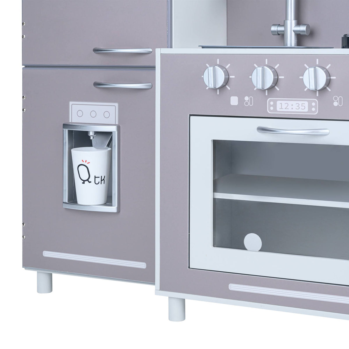 Gray Kids Play Kitchen with Cookware P646