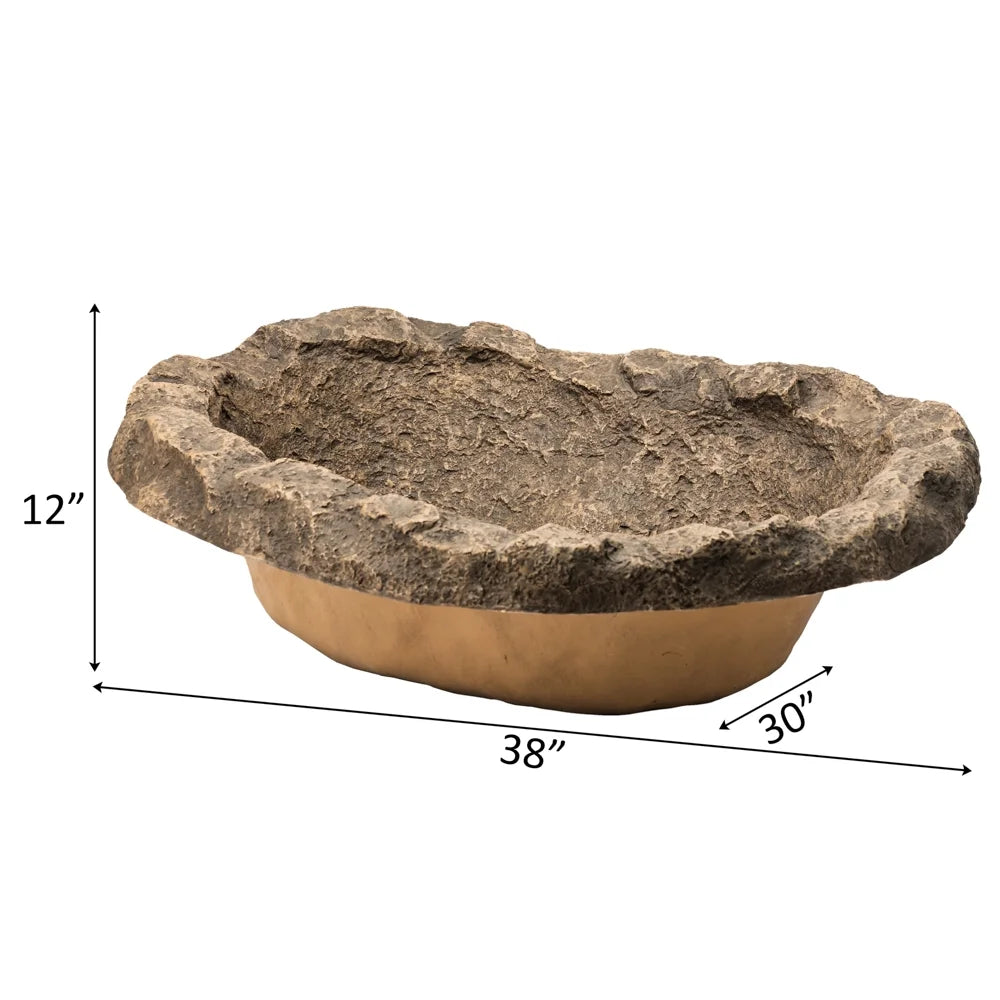 Faux Rock Fiberglass Garden Water Pond D509228