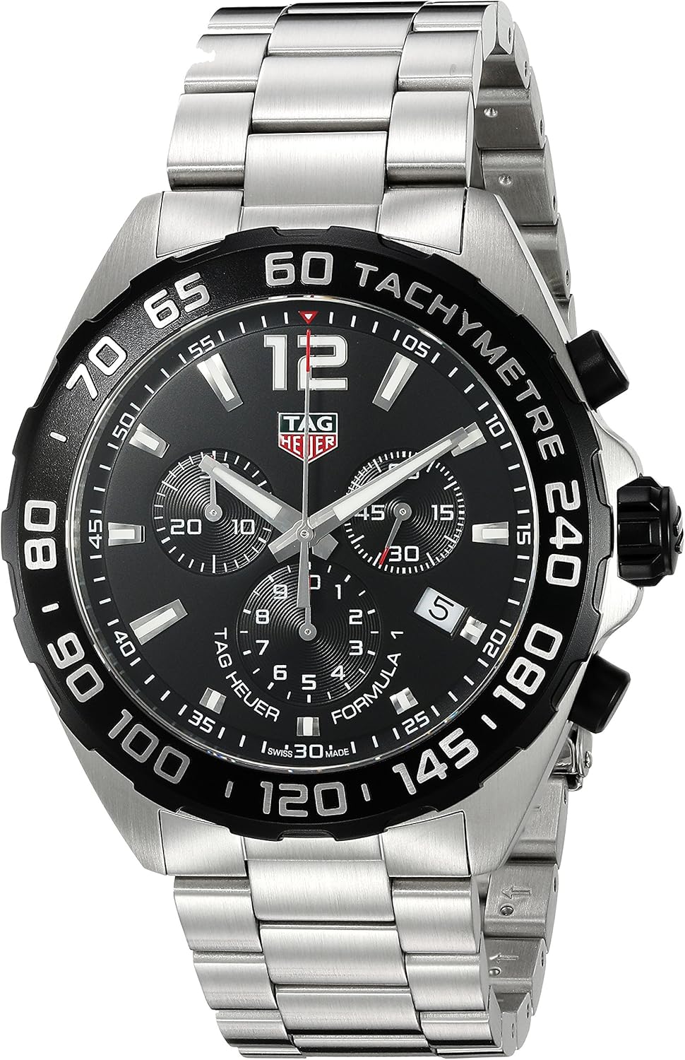 Silver-Toned Stainless Steel Dress Watch W4155